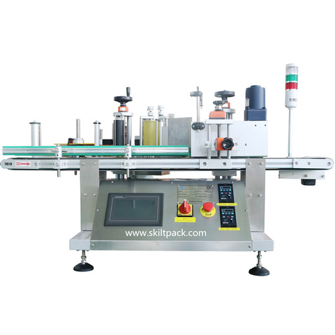 Flat Bottles Cap Top Surface Labeling Machine