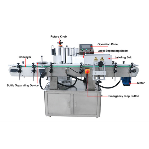glass bottle automatic labeling machine on Vimeo