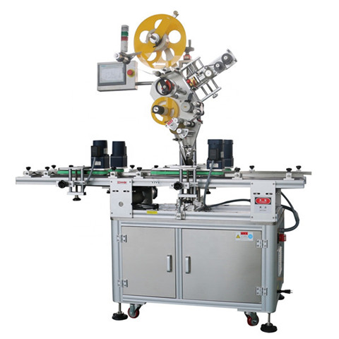 Plastic / Glass Bottle Small Labeling Machine Double Side Connect...