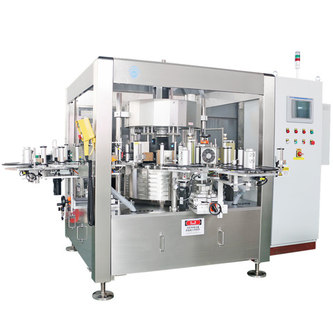 Automatic wet glue labeling machine, Rotary automatic pouch packing...