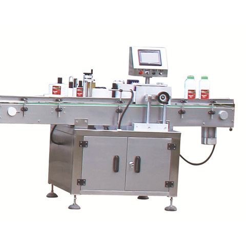 Automatic top surface and body label machine for yogurt cup label...