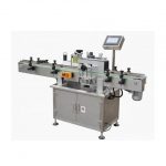 Labeling Machine On Round Container With Date Printer