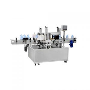 Honey Tin Labeling Machine On Top Sides