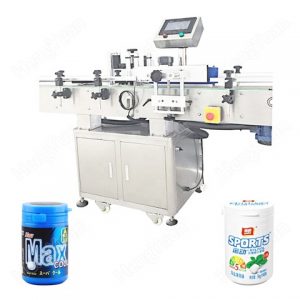 Oil Bottle Souble Sides Labeling Machine