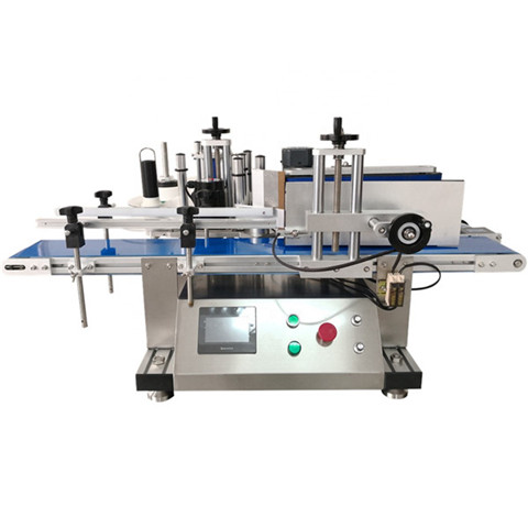 Auto top bottom labeling machine two side up down flat labeling...